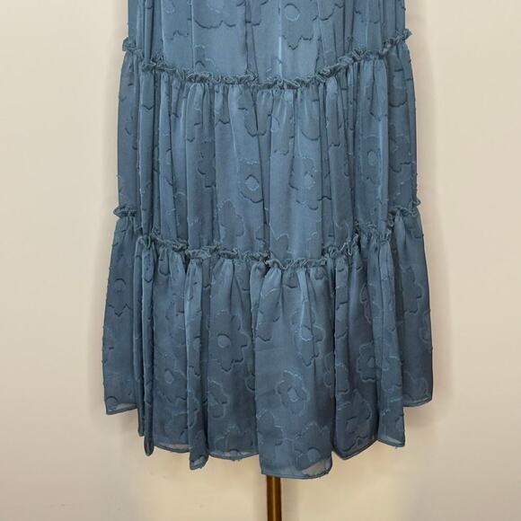 Sachin & Babi Chambray Blue Dalia Floral Dress Size 8 - Picture 12 of 16